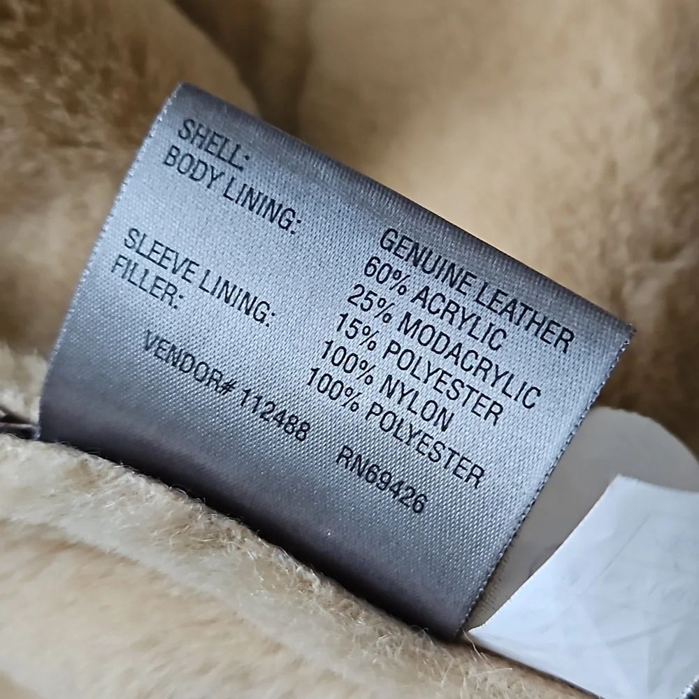 Wilsons Leather Genuine Leather Fur Lined Jacket. - Picture 11 of 12